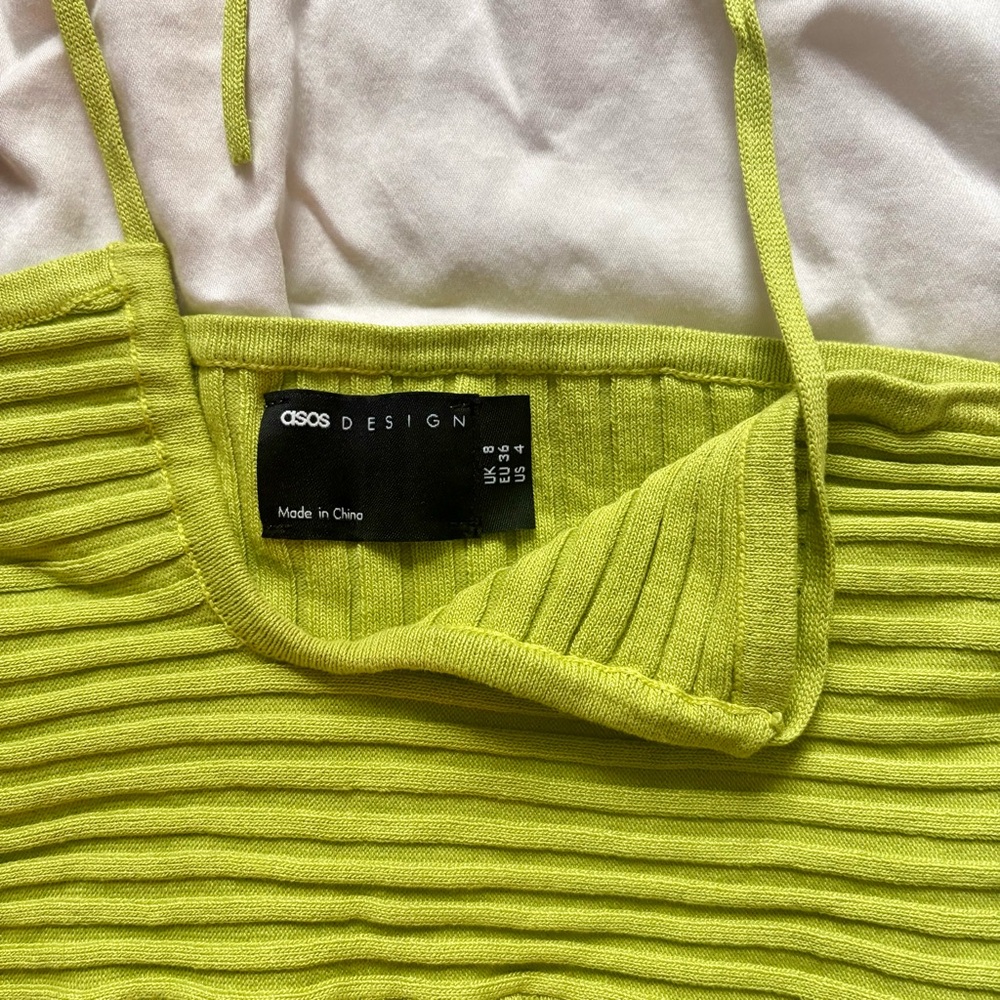 ASOS DESIGN • Knitted Ribbed Halter Neck - Picture 5 of 7